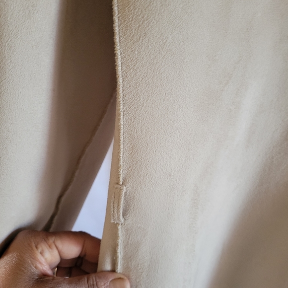 Calvin Klein Faux Shearling/Suede Coat. - Picture 10 of 10